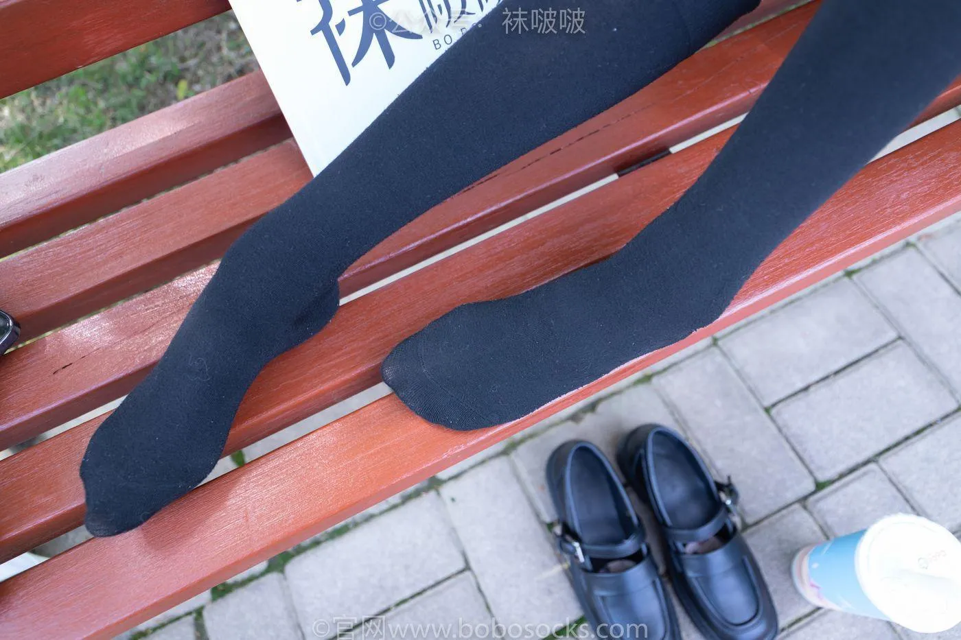 [BoBoSocks袜啵啵]NO.007 稚予-JK制服、皮鞋、黑色中筒棉袜、肉丝 [143P]插图7